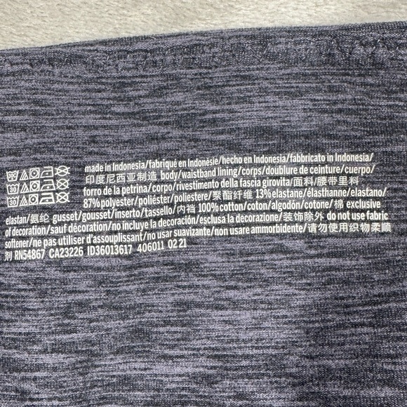 Victoria’s Secret Heather Purple Grey Athletic Leggings Size 10 - Picture 15 of 15